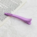 Matte purple seamless hair clip with alligator structure for styling and makeup - 11.8cm / Grape Purple
