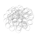 Großpackung glänzender silberner Spaltringe für DIY-Schmuck und Schlüsselanhänger - 4mm (200 Stück) / Silber