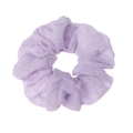 Franse geplooide paarse scrunchie met zachte textuur voor een elegante haarstijl - Paars