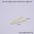 Mini yellow plastic tweezers 3.7cm for DIY crafts and dollhouse kitchen accessories - Yellow
