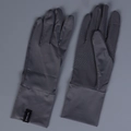 Détail de gants de protection solaire avec paume antidérapante et étiquette de fraîcheur - Taille unique / Gris clair