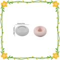 Gray silicone round ring mold and pink finished resin succulent pot 6.8x3.2cm - Round Planter-Mini (Diameter 6.8cm x Height 3.2cm)