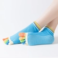One Size / Five Toe-Rainbow Toes Sky Blue