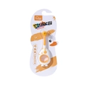 Yellow duckling children toothbrush with suction cup base and soft 0.08mm bristles - Yellow