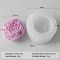 DIY flower silicone mold for handmade soap and candle making with clear petal textures - Pink Flower Style (H-0704)