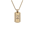 Détail du pendentif doré avec lettre E en argent et sertissage de zircons brillants - Pendentif Lettre E-Chaîne 60CM