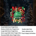 Christmas color ball static stickers for window decoration available in five sizes - Small (40x45CM) / SDHZUV-21C (Colorful Design)