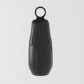 Leak-proof black silicone sleeve for travel bottles with stretchable ring top design - 2nd Gen (Portable Loop) / Black