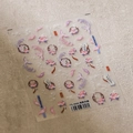 Ancient style nail stickers TS-3688 featuring embossed phoenix and peony motifs - TS-3688 Luan Ge Feng Wu