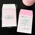 Pink plaid photo card envelopes with cute panda and cherry illustrations, size 8.5x11x3cm - 6# Phone - Cute Envelope Bag