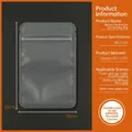 Ημιδιαφανή ματ σακούλα 18x26cm με κλείσιμο zip για συσκευασία τροφίμων και σνακ - Ματ Επίπεδο Κάτω Μέρος-18x26cm / 100 Τεμάχια/Δέσμη