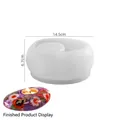 Stampo in silicone per portacandele in resina con design ovale e diametro di 14,5 cm - Ovale - N. 3