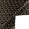 Decorative black and gold polka dot gift wrapping paper with a matte metallic finish - Style 3-Black Gold Polka Dots / 50*70CM
