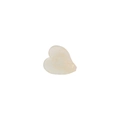 Mini heart acetate hair claw clip in creamy white finish with iridescent texture - Light Gray 3cm