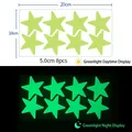 Luminous green star wall stickers for bedroom 8 pieces 5cm diameter glow in the dark - YG215 / 8 Stars (5.0cm)