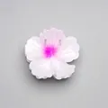 Pink and white gradient plumeria flower hair claw clip in high quality acrylic finish - White Pink Gradient Flower [8cm Large]