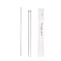 Reusable glass straw set with 304 stainless steel brush and BPA-free storage pouch - Glass Straw Set / 1.2*20.5cm
