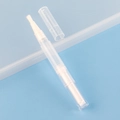 Empty transparent twist pen container with brush tip for makeup and liquid cosmetics - 3ml Brush Type