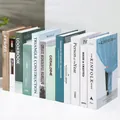 Modern Nordic decorative faux book set with 12 pieces in Morandi and earth tones - Modern English Fake Books Set-Package No.6 (12Pcs)