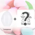 Zachte beauty blender sponsset in diverse kleuren en vormen met transparante opbergdoos - Willekeurige Kleur - Holle Eierschaal