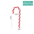 Addobbo natalizio a forma di bastoncino di zucchero a strisce bianche e rosse, 12cm - 12cm Bastoncino di Zucchero Rosso Bianco