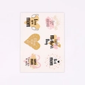Mother's Day sticker set with heart and round designs in pink and gold tones - Sticker 10(Mother's Day)