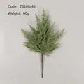 Artificial pine branch with deep green needles and pine cones for Christmas decor - Cypress Pine Style (Z6108/45)