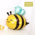 Cute yellow bee shaped foil balloon for kids birthday party decoration 60x55cm - Korean Bee