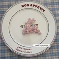 Pink reindeer sequin patch for Christmas decoration with holographic finish, 7x8cm - Reindeer-03 (1pc)
