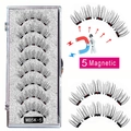 Reusable 5-magnet eyelash set model MB5K-5 with specialized applicator tool - MB5K-5 / 5 Pairs Eyelashes (No Tools)