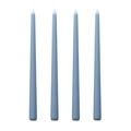 Set de 4 velas cónicas de 25 cm azul claro estilo nórdico para decoración de mesa de cena - Azul Niebla