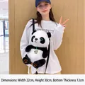 Cute panda plush shoulder bag for women with black adjustable strap and 3D features - Style 2 Panda Crossbody Bag