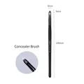 Professional black concealer brush 851 with soft synthetic bristles and 148mm slim handle - 851 Concealer Brush
