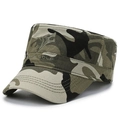 Outdoor Camouflage-Militärmütze für Herren mit Ray Wolf Bestickung und Wolfskopf-Logo - Wolfskopf-Stickerei / Tarnfarben