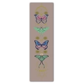 Detailed wall scroll with sun moon phases and colorful butterfly moth illustrations - Style 33 / 40x150cm