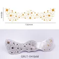 Waterproof gold metallic star and dot freckle tattoo sticker for face makeup - QBLT-04 Gold Mixed Dots