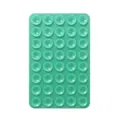 Mint green 40-suction cup silicone phone mat with durable anti-slip rectangular design - Double-Sided Style (80-Suction Cup) / Lake Green