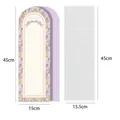 Floral single rose packaging bag with lavender trim and romantic poem print 45cm - Floral Single Bag: Style B / 10 Sets/Pack