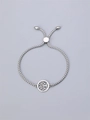 Pulsera ajustable árbol de la vida de acero inoxidable con cadena de caja plateada - Árbol de la Vida Plateado-ML-XYSSB0002