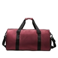 Bolsa de deporte burdeos impermeable con asas negras y correa de hombro ajustable - Burdeos