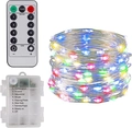 Bunter Kupferdraht - Wasserdichtes Batteriefach + Fernbedienung / 2M 20LEDs