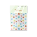Self-adhesive colorful flower nail stickers with sparkling crystals, model ta-344 - Crystal Five Petal Flower Style (TA344)