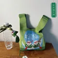 Borsa regalo in maglia verde per la festa di metà autunno con design di barca drago - Zong Amore
