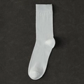 Calza business classica bianca in seta con tallone e punta rinforzati per uomo elegante - Taglia unica / Bianco