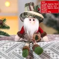 Gnomo di Natale con cappello a quadri verdi e decoro di pino per decorazione festiva - Babbo Natale