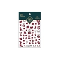 Stickers ongles 3D roses sanglantes avec motifs gothiques papillon et crâne TS-1611 - TS-1611 Blood Soil Rose - Nouveau Relief 3D