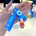 Super Saiyan Blue Goku figure keychain accessory with blue silicone lucky wrist strap - Blue Form Warrior (B208-1) / Single Piece