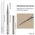 Nail art painting brush 01# with 6mm bristles and metallic handle for fine line drawing - 01# Painting Brush