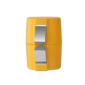 Tagliauova manuale giallo in plastica con lame in acciaio inox per la pasticceria - Confezione in busta / Giallo