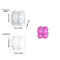 Moule en silicone pour bougies bulles en blanc et transparent pour création DIY - Petite Balle Bulle / Blanc Clair